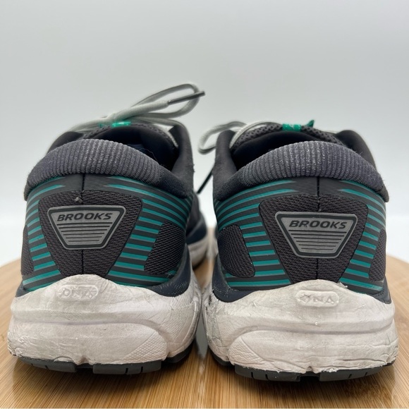 Brooks Addiction 15 Walker Shoes Grey Green Size 10.5 Medium width men’s - Picture 4 of 14